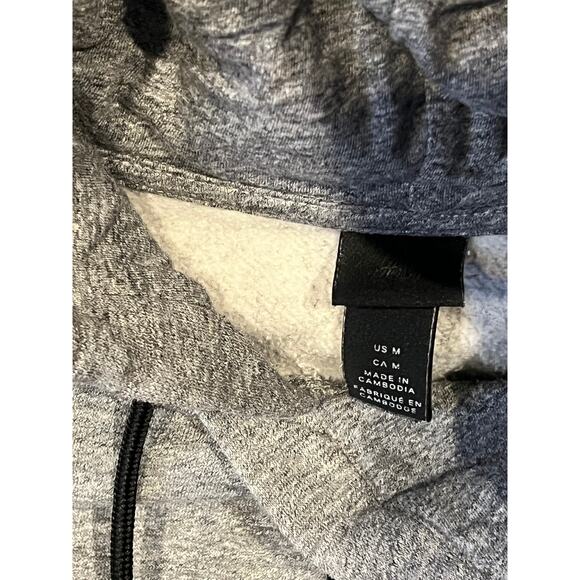 H&M Abstract Art Gray Hoodie Mens M - Picture 3 of 3